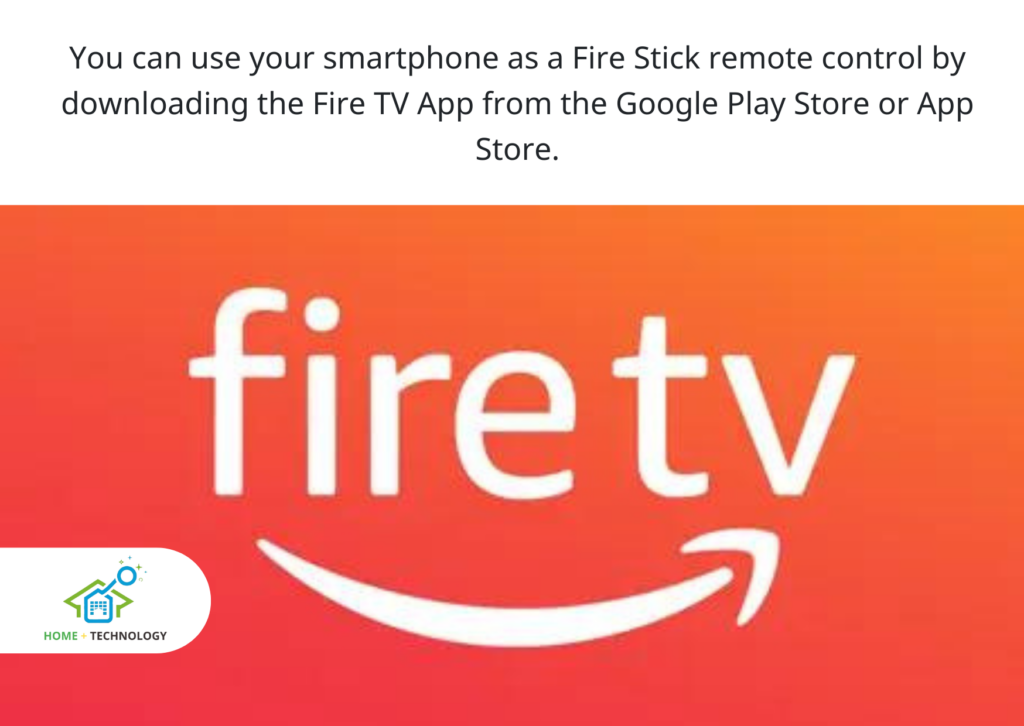 A picture with Fire TV remote App sign.