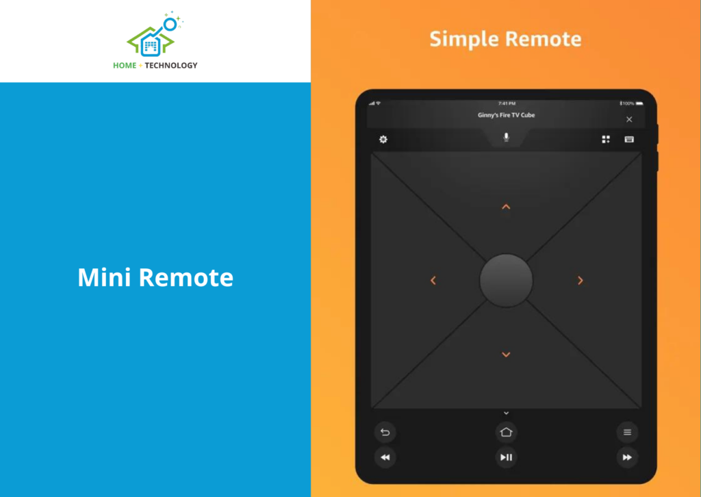 A picture of App remote with individual buttons for navigating.