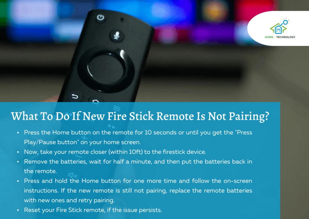 A man pairing a firestick remote to TV.