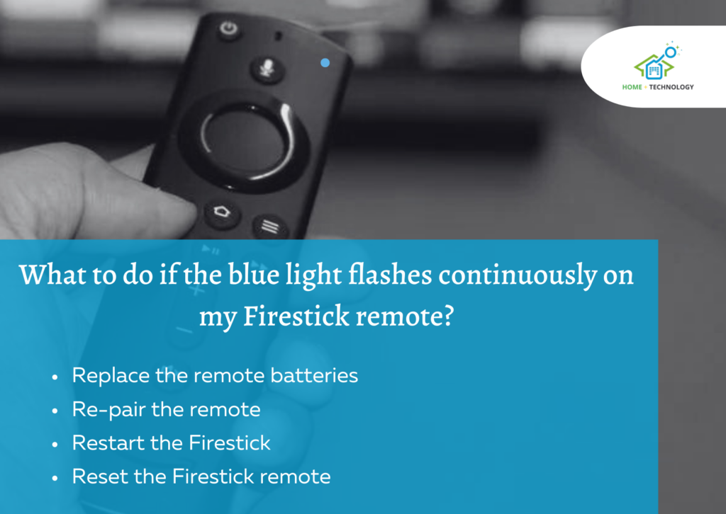 A person with a firestick remote with blue light.
